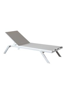 Cosma Lettino Prendisole Impilabile Grigio Chiaro 198x72x35,5 cm