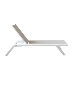 Cosma Lettino Prendisole Impilabile Grigio Chiaro 198x72x35,5 cm