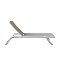 Cosma Lettino Prendisole Impilabile Grigio Chiaro 198x72x35,5 cm