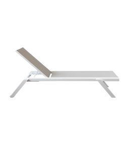 Cosma Lettino Prendisole Impilabile Grigio Chiaro 198x72x35,5 cm