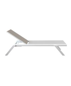 Cosma Lettino Prendisole Impilabile Grigio Chiaro 198x72x35,5 cm
