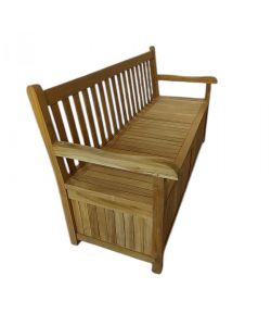 Cosma Panca Contenitore Teak 160x64x92cm Marrone Chiaro Moderna
