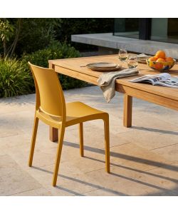 Cosma Sedia Giallo Polipropilene Rettangolare 46x54x80 cm Senza Braccioli