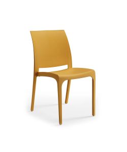 Cosma Sedia Giallo Polipropilene Rettangolare 46x54x80 cm Senza Braccioli