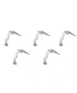 Kit 5 Staffe per Pergola Bioclimatica Bianche 10x10x5 cm
