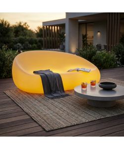 Cosma Lepus Divano Luminoso Giallo 180x88x86 cm per Esterni e Interni