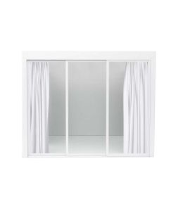 Pergola Bioclimatica - Tenda da Interno 4m Bianco per Pergola Bioclimatica Rettangolare