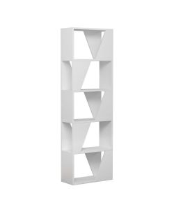 Libreria Frame bianca 5 ripiani 54x168