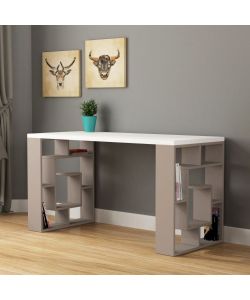 Scrivania Labirent 140 tortora bianco