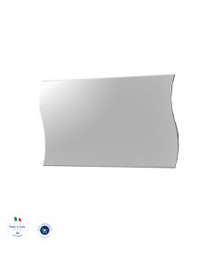 Specchiera Onda 110 Cm Bianco Lucido