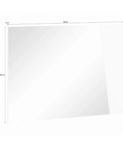 Specchio moderno 80x2x60 cm in legno per ingresso e camera da letto