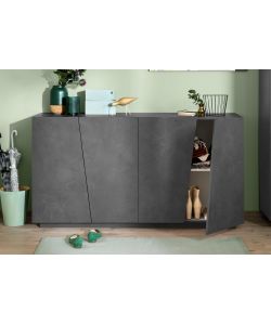 Credenza Vega Moderna 4 Ante 160 Battente Ardesia