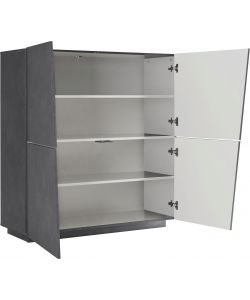Web Furniture Madia VEGA Moderna Ardesia - Design Italiano 126x120 cm