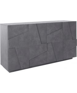 Credenza Ping Moderna 4 Ante Battente Ardesia