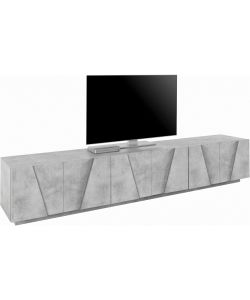 Web Furniture Mobile Porta TV Moderno 243,6x44,2x46 cm Cemento Bronx
