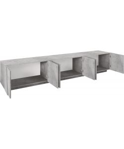 Web Furniture Mobile Porta TV Moderno 243,6x44,2x46 cm Cemento Bronx