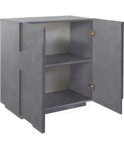 Credenza Ping Moderna 2 Ante Battente Ardesia