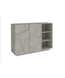 Web Furniture Mobile Ingresso 2 Ante 3 Vani Grigio Cemento 121x39,2x86