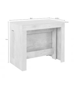 Web Furniture - Consolle Tavolo Allungabile Pratika 300 Olmo 77x90 cm