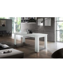 Tavolo Jesi 160 Allungabile Design Moderno Larice Bianco