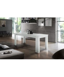 Tavolo Jesi 140 Allungabile Design Moderno Larice Bianco