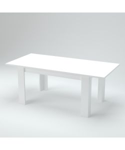 Tavolo Jesi 140 Allungabile Design Moderno Larice Bianco