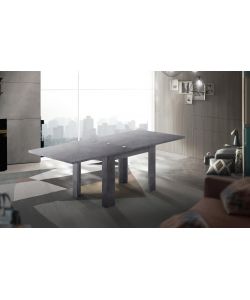 Web Furniture Tavolo Allungabile a Libro Moderno Ardesia 90/180 cm