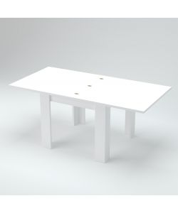 Web Furniture Tavolo Allungabile a Libro Moderno Ardesia 90/180 cm