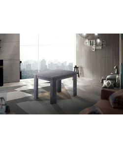 Web Furniture Tavolo Allungabile a Libro Moderno Ardesia 90/180 cm