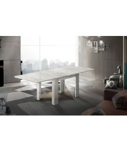 Web Furniture - Tavolo Allungabile a Libro Jesi - Cemento - 90/180 cm