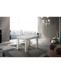 Web Furniture - Tavolo Allungabile a Libro Jesi - Cemento - 90/180 cm