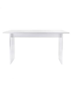 Web Furniture Tavolo Bologna Design Moderno Bianco Lucido 160 cm