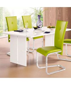 Web Furniture Tavolo Bologna Design Moderno Bianco Lucido 160 cm