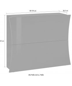 Web Furniture Scarpiera Arco Bianco Lucido - Design Italiano