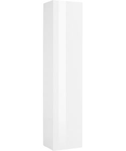 Web Furniture Colonna Armadio Maruska Bianco Lucido 180x40x40 cm - Design Moderno - 100% Made in Italy