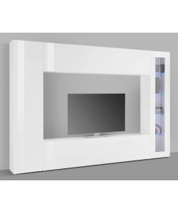 Web Furniture Soggiorno Porta TV Bianco Laccato Extra Large Moderno