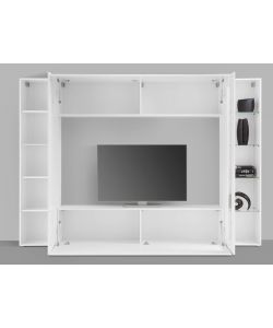 Web Furniture Soggiorno Porta TV Bianco Laccato Extra Large Moderno