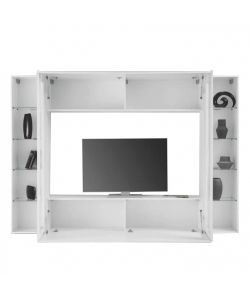 Web Furniture Soggiorno Porta TV Bianco Laccato Extra Large 180x30x40 cm