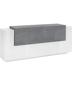 Web Furniture Credenza New Corona Bianco Ardesia - 200x45 cm Ideale per Living