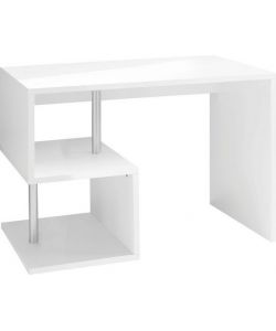 Web Furniture Scrivania Esse Bianco Lucido - Design Moderno 100cm