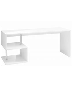 Web Furniture Scrivania Esse Bianco Lucido 180 cm - Design Moderno