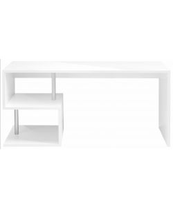 Web Furniture Scrivania Esse Bianco Lucido 180 cm - Design Moderno