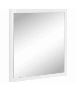 Web Furniture Specchiera moderna 60x60 cm Bianco Lucido per ingresso