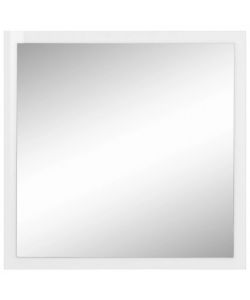 Web Furniture Specchiera moderna 60x60 cm Bianco Lucido per ingresso