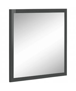 Web Furniture Specchiera moderna 60x60 cm Antracite Lucido per ingresso