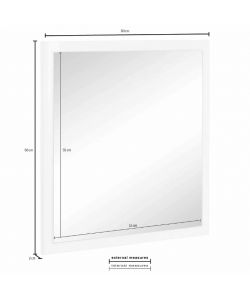 Web Furniture Specchiera moderna 60x60 cm Antracite Lucido per ingresso
