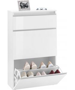 Web Furniture Scarpiera Magic Bianco Lucido - Design Italiano 60cm