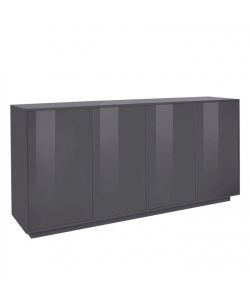 Web Furniture Credenza moderna antracite laccato 180 cm per soggiorno