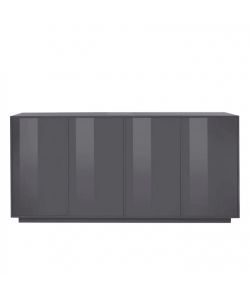 Web Furniture Credenza moderna antracite laccato 180 cm per soggiorno