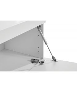 Porta Tv Lowboard 220 Essential Bianco Laccato 2 Ante 1 Ribalta